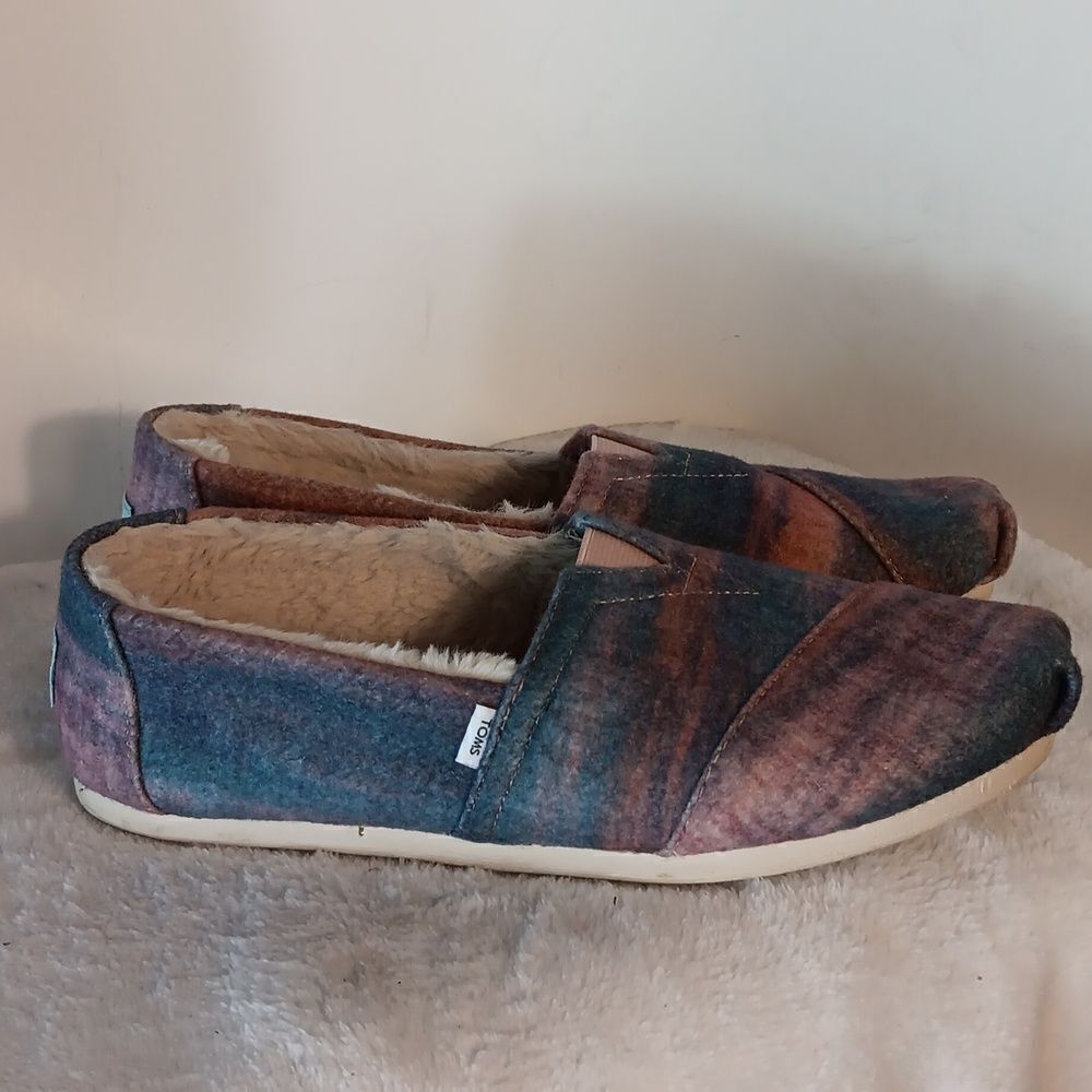 Toms Alpargata Faux Fur Lined Slipon Shoes